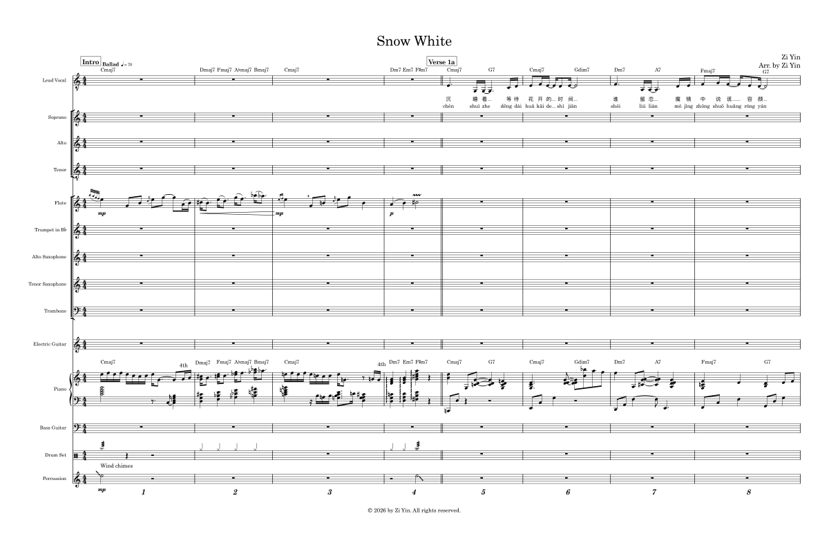 Full score preview / 全谱预览