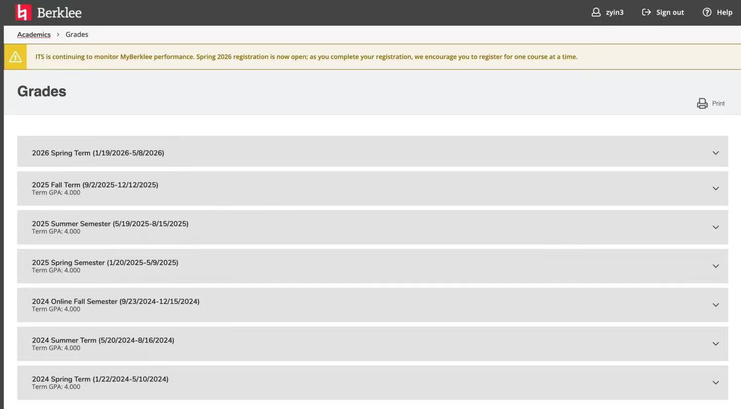伯克利GPA成绩记录2